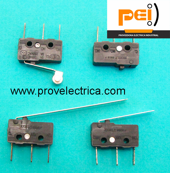Micro Interruptor Highly (Interruptor de Limite miniatura) 1P2T 5A/125V  3A/250V Microswitch (snap action switch)